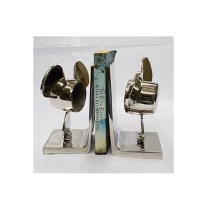 Estantería de escultura de lujo con Base de mármol para escritorio de recepción u oficina, sujetadores modernos vintage, sujetadores bonitos - Product Image 1