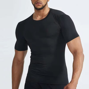 Venta caliente 2025 al por mayor de alta calidad de los hombres de fitness Tops logotipo personalizado gimnasio Atlético camiseta para hombres - Product Image 6