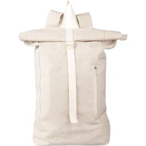 Zaino Rolltop in Canapa Promozionale per Viaggiatori Eco-Consapevoli - Product Image 2