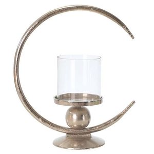 Hotel restaurantes Mesa decorativa fundición de aluminio escultura portavelas Tealight tarro de cristal estilo antiguo precio competitivo - Product Image 6