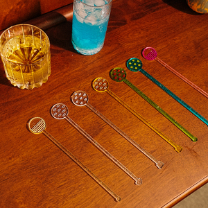 Custom Glitter Acrylic Muddler Clear Plastic Personalized Logo Cocktail Mixing <b>Tool</b> Bar Accessory <b>Promotional</b> Gift - Product Image 2