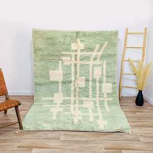 Alfombras de alfombra alfombras de lana hechas a mano, alfombras de piso de dormitorio grande al por mayor, fabricante indio anudado a mano marroquí - Product Image 5