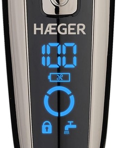 Rasoio elettrico ricaricabile Haeger IPX6, Wet/Dry, con display LED e 3 lame (SM-3CB.005A) - Product Image 3