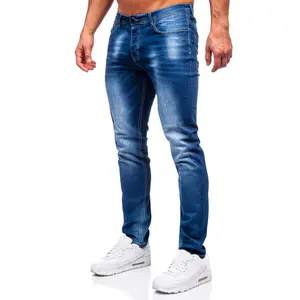 Calidad superior al por mayor nuevos pantalones vaqueros de moda de los hombres/nueva moda Slim Fit diseño sólido flaco hombres pantalones de mezclilla