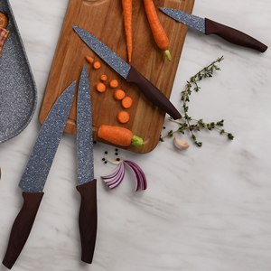 Set di utensili da cucina + 4 coltelli in acciaio inox Collezione San Ignacio Daimiel - Product Image 5