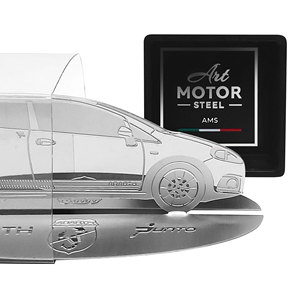 Abarth <b>Engraved</b> Silhouette Model for Fiat Grande Punto Stainless Steel Turning <b>Tool</b> Model 8016408112322 - Product Image 2