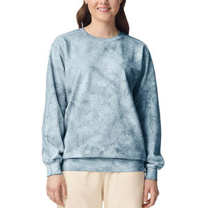 Sudadera Holgada de Manga Larga con Cuello Redondo para Hombre, Algodón y Poliéster, Temporada de Invierno, Ropa Lisa Teñida - Product Image 1