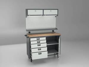 OEM Durable <b>Rolling</b> <b>Tool</b> Cabinet Workbench Mobile Mechanic Storage Station Modular Knock-down Structure Electrostatic Powder - Product Image 4
