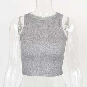 Women Knitted 100% Cotton Solid Color Halter Neck <b>Crop</b> Tank <b>Top</b> Casual Style Green Ribbons - Product Image 2