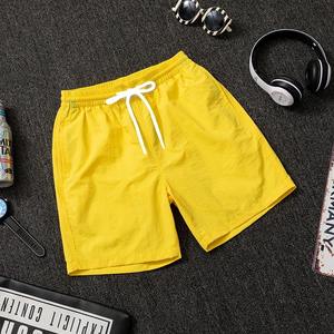 Hommes shorts coton hommes couleur unie décontracté Shorts de sport séchage rapide Surf plage conseil taille élastique Bermuda - Product Image 3