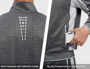 Conjunto Deportivo de Dos Piezas para Hombre, Invierno, 100% Algodón, Transpirable, con Estampado, Felpa Técnica, para Gimnasio y Fitness, con Logotipo Personalizado - Product Image 5