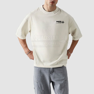 เสื้อยืดแฟชั่นดีไซน์ล่าสุด ทรงโอเวอร์ไซส์ ยูนิเซ็กซ์ ผ้าฝ้ายฟลีซ 100% บริการรับผลิตแบบ OEM สกรีนโลโก้ ระบายอากาศได้ดี - Product Image 3