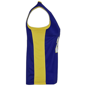 Ensemble de maillots de basket-ball 2 pièces légers pour hommes Uniforme adulte sans manches respirant avec techniques imprimées grande taille - Product Image 6