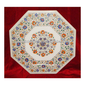 Pietra Dura Marble Inlay โต๊ะกาแฟ - Product Image 1