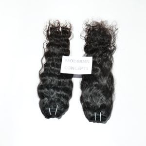 Remy Virgen pelo indio sin procesar cutículas onda de agua ninguno derramamiento ondulado tejido paquetes Natural negro templo cabello humano gran - Product Image 1