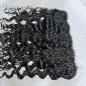 Honey Blonde 13x6 Swiss Lace Transparente Frontal Virgen Remy Extensiones de cabello humano HD Nudos blanqueados prearrancados al por mayor - Product Image 2