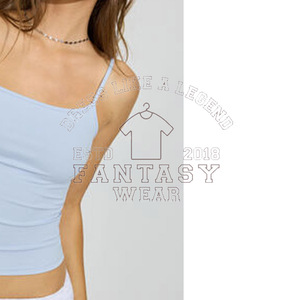 FANTASY WEAR OEM - Camiseta sin Mangas de Algodón Elástico para Mujer, de Alta Calidad y Duradera, Camiseta Básica de Moda con Diseño y Logotipo Personalizados - Product Image 2