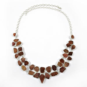 Joyería de declaración hecha a mano de lujo, collar de piedras preciosas de ojo de tigre Natural de Plata de Ley 925, accesorios para mujer, venta al por mayor OEM - Product Image 2