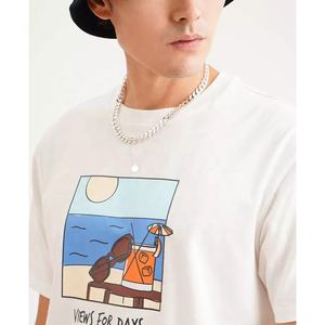 High Street Fashion Brand T-shirt ample à manches courtes pour hommes Logo personnalisé Imprimé numérique 100% coton Conception de sonnerie lourde - Product Image 4