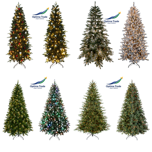 Pre-Lit Artificial Christmas <b>Tree</b> <b>LED</b> Luxury Xmas <b>Tree</b> Full PVC PE PVC Full PE Hinged Christmas <b>Tree</b> 150 180 210 240 270 300 cm - Product Image 1