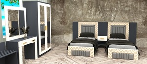 Damla Customizable Motel <b>Bedroom</b> Furniture Set High Quality Wood Storage Feature Turkish Origin 4-<b>Star</b> Hotels Factory Prices - Product Image 3
