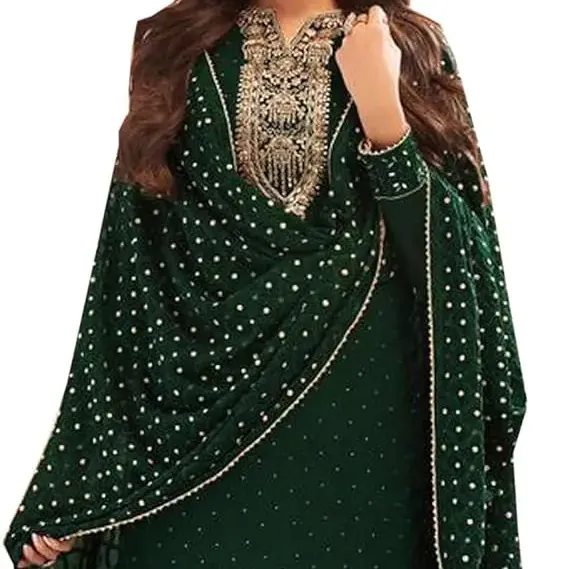 2024 OEM ODM Mujeres Nuevo diseño Césped Shalwar Kameez con Dupatta Precio más vendido 100% Vestido de césped puro para damas