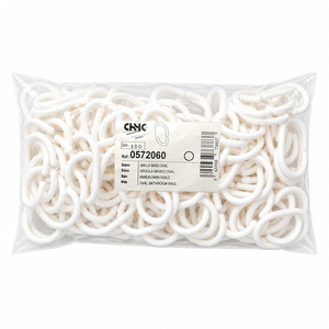 Anello ovale per tenda da doccia 18 mm. Bianco (Confezione da 100 unità) - Product Image 6