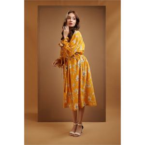 Vestido MIDI floral con mangas acampanadas para mujer - Product Image 6