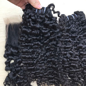 Extensions de cheveux chinois bouclés birmans vibrants et rebondissants (8 "-32") Tissage de cheveux Remy vierges - Product Image 3