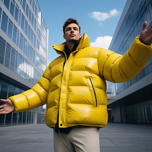 Veste matelassée d'hiver et d'automne pour hommes, manteau à bulles, léger, à col montant, manteau matelassé, veste d'hiver pour hommes - Product Image 2