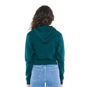 Holesale-Sudadera corta con capucha para mujer, ropa deportiva de gimnasio de alta calidad, talla grande - Product Image 6