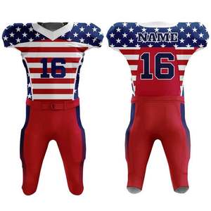 Camiseta de fútbol de malla sublimada de alta calidad, duradera, transpirable, personalizable, uniforme de fútbol americano - Product Image 6