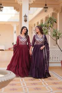 2024 o-cou femmes été décontracté travail robe pure étoile Georgette lourde séquence broderie solide Patchwork motif robe - Product Image 4