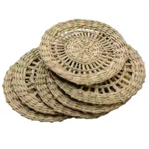 Mantel Individual de flores de algas marinas ecológicas tejidas a mano, decoración de fiesta, estilo americano, venta al por mayor de Vietnam - Product Image 1