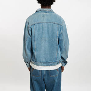 Veste en jean pour homme à manches longues, nouvelle arrivée, fabriquée par Aura Rex Apparel Factory, design personnalisé, prix bas, vente en gros, veste d'hiver pour homme - Product Image 2