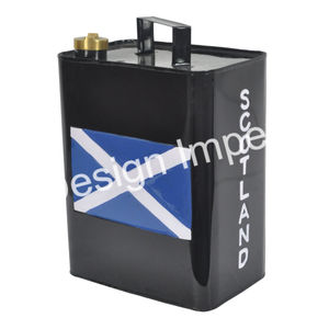 Lata de aceite de hierro fundido de estilo Vintage con mango, lata de aceite triangular única de Metal de colores personalizada pintada a mano y difusor de la India - Product Image 6