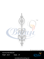 Balaji Metals Garde-corps en fonte gris moderne de qualité supérieure, motif Paris, traitement de surface par sablage super fin, métal poli, résistant à la rouille
