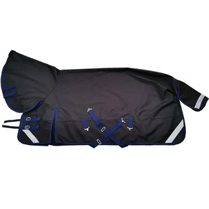 Manta de caballo impermeable al por mayor manta de caballo de invierno de asistencia transpirable para la venta alfombras de Interior de Invierno Azul cálido manta de caballo - Product Image 5