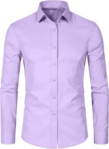 Vente en gros de haute qualité en fibre de bambou uniforme formel chemise de bureau hommes habillés chemise hommes affaires - Product Image 4
