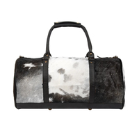 Sac à main en cuir de vache véritable 2022, sac de voyage en fourrure véritable pour le week-end
