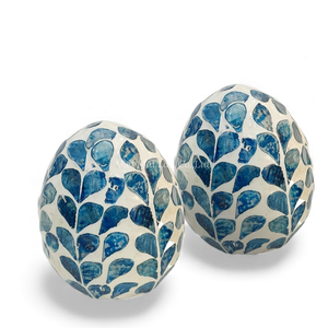 Œuf de Pâques décoratif en nacre élégante pour la décoration de la maison pour les fêtes de printemps, provenance du Vietnam - Product Image 2