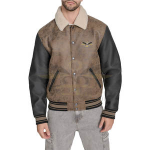 Veste Letterman cousue de haute qualité Veste Letterman confortable à porter à la mode Veste Letterman avec logo personnalisé - Product Image 1