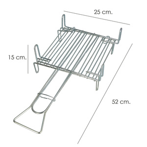 Barbecue double 25x25 cm. - Product Image 2