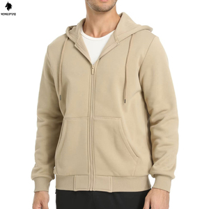 เสื้อฮู้ดแบบสวมหัวของผู้ชายผ้าเทอร์รี่ผ้าฝ้าย100% โพลีเอสเตอร์น้ำหนักเบาลำลองสีพื้นออกแบบได้ตามต้องการ - Product Image 1