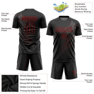 Camisetas de Fútbol Profesionales al por Mayor de Primera Calidad para Adultos, Transpirables, de Secado Rápido, Personalizadas con Impresión por Transferencia de Calor - Product Image 3