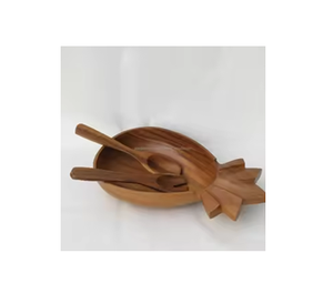 Bol à fruits en bois de qualité supérieure pour comptoirs de cuisine et centre de table à manger avec des motifs uniques en bois naturel - Product Image 1