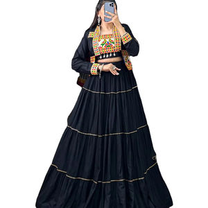 El último diseñador Pure Rayon Printed Work Koti Lehenga Choli de Fab Zone - Product Image 1