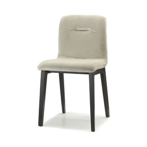 Upholstered Dining <b>Chair</b> with Beech Wood Legs, Fabric Padded <b>Shell</b>, for Restaurant Cafe Hotel, Made in Italy - Product Image 4