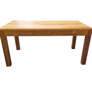 Table à manger rectangulaire en bois de teck moderne de luxe Ensemble de tiroirs en bois massif 8-6 sièges Convertible pour la maison Hôtel Meubles de cuisine - Product Image 3
