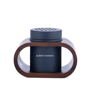 Brûleur d'encens Bakhoor gris moderne pour oud arabe avec design élégant pour parfum d'intérieur et décoration - Product Image 3